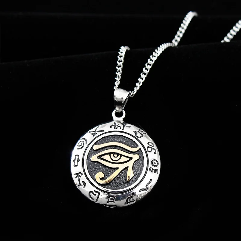 Титановая сталь Orna Мужская t Horus Devil's Eye подвеска винтажная Мужская подвеска из нержавеющей стали