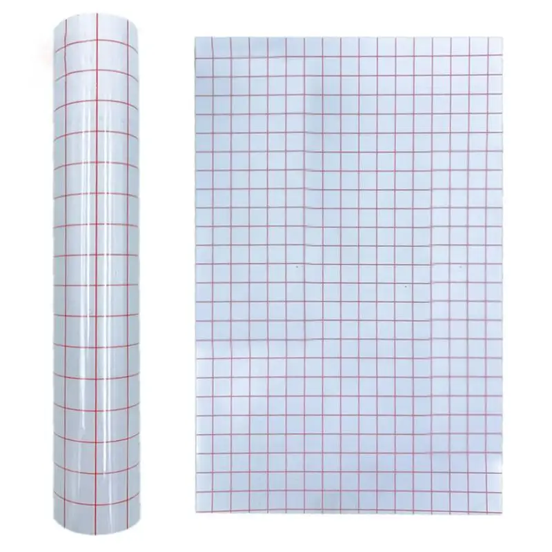 30x20cm Clear Transfer Paper With Grid Alignment For Cricut Adhesive Vinyl Transfer Sheet For Decals Crafts Stickers