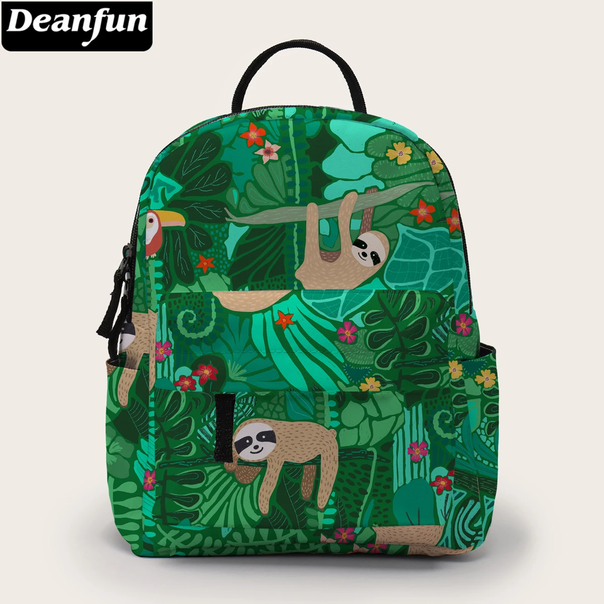 

Deanfun Mini Backpack Women Flower Sloth Backpack Purse for Girls Small Bags Travel Gift BMNSB-15