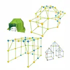 Набор для строительства форта, игрушечная конструкция, палатка, набор для детских хижин, светящиеся в темноте крепости, замки, туннели, самодельный игровой домик, подарок для детей