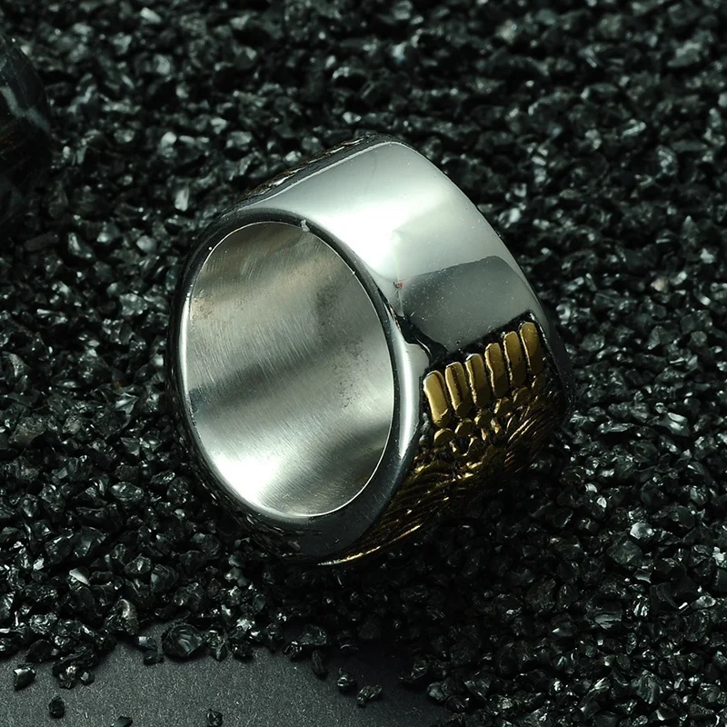 SECRET BOYS Vintage Men's US Marine Corps Ring 316L Stainless Steel Eagle Anchor Punk Gothic Jewelry | Украшения и аксессуары