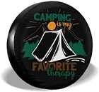 Gwomo Кемпинг-это моя любимая терапия, запасная крышка для шин Защита колес, покрышки для шин, всепогодные универсальные колпачки для колес