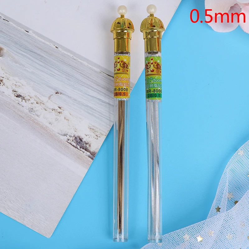 

1Box 0.5mm 0.7mm Mechanical Pencil Lead Art Sketch Drawing Lead Writes School Office Supplies 13-15pc/Tube Gold/Sliver
