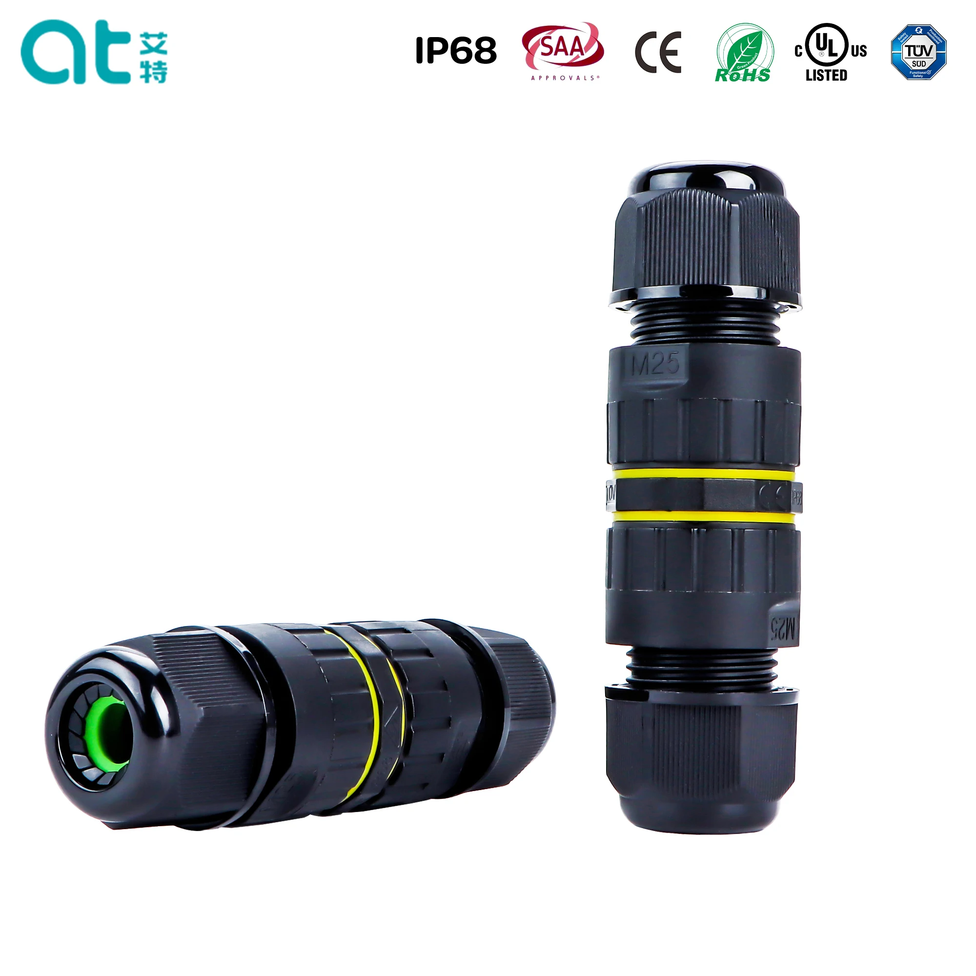 

M25 IP68 Waterproof Cable Connector outdoor 2/3/4/5 pin Electrical Terminal Adapter Wire Connectors Sealed Junction Box
