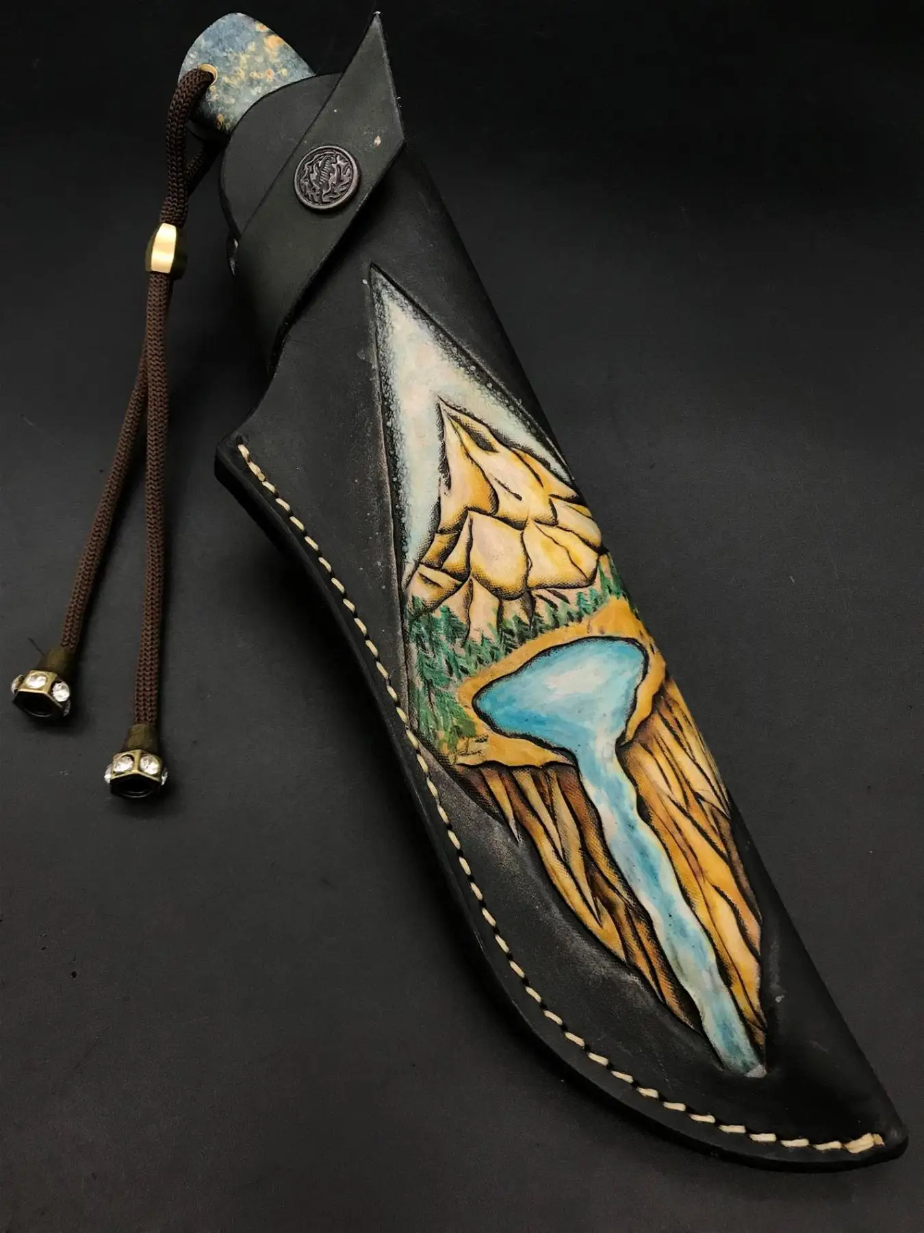 

Handmade Elmax Nature and Camping Knife TK57