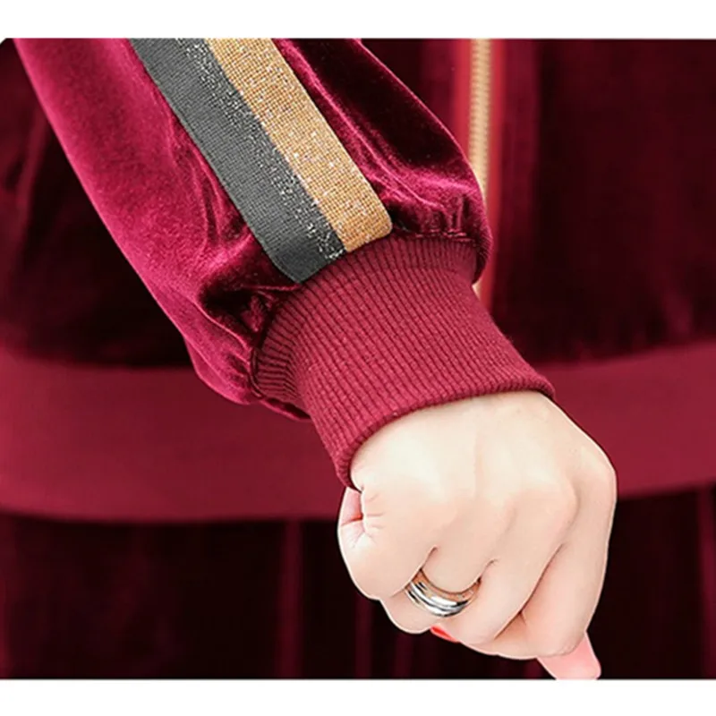 Новинка 2020 женская спортивная одежда размера плюс 4XL весенне-осенний комплект из