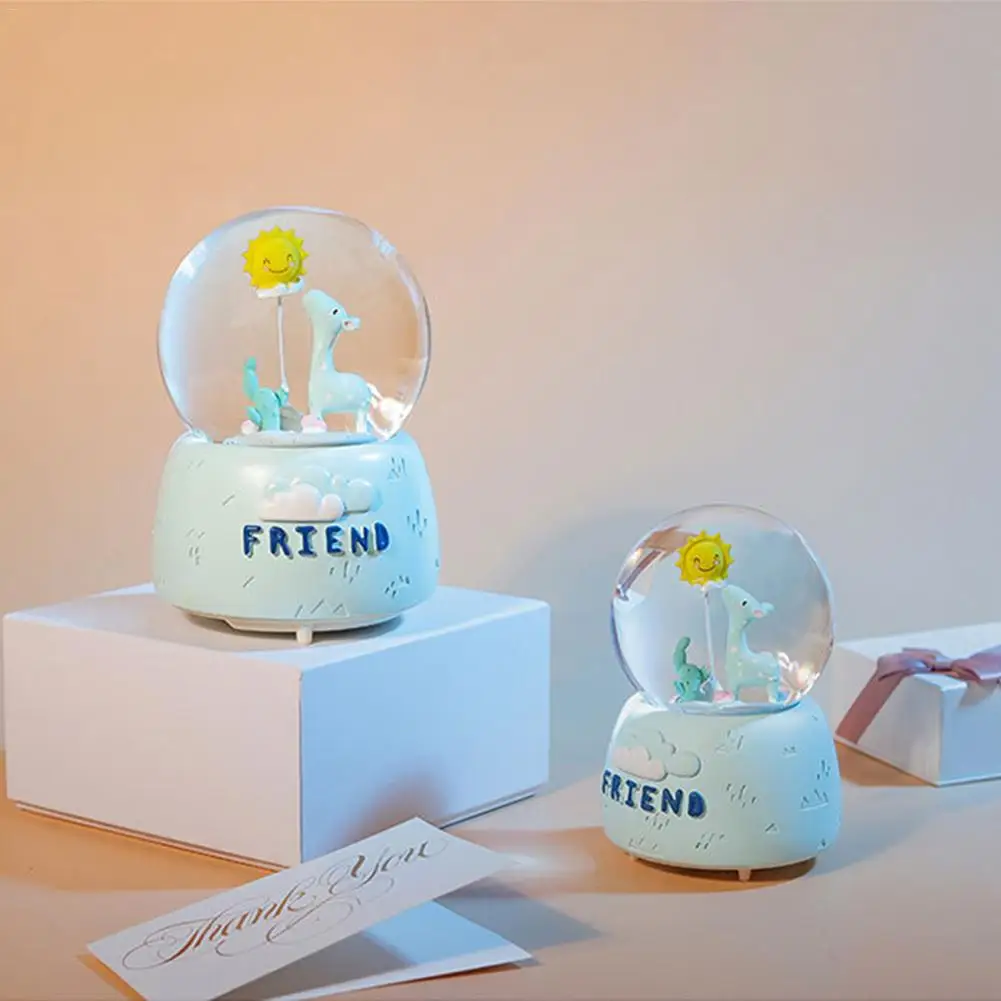 Инновационная INS олень солнце плавающий снег музыкальная шкатулка в виде