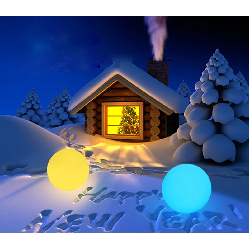 

Christmas decoration lights RGB Luminous Lawn Lamps Rechargeable Garden Lights Party wedding party outdoor glowing ball lights