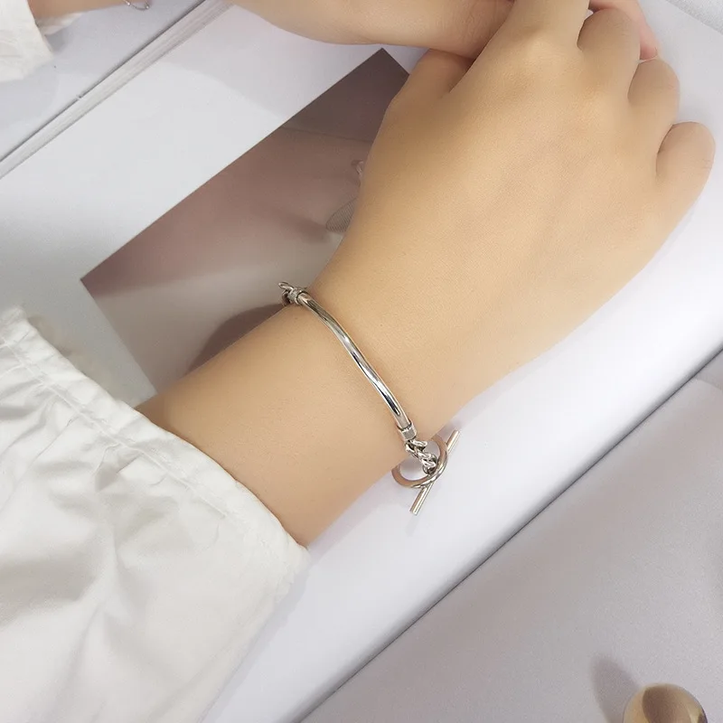 Supper Stuff Bracelet Genuine Solid 925 Sterling Silver Bangle High Class Women Jewelry DS1840 | Украшения и аксессуары