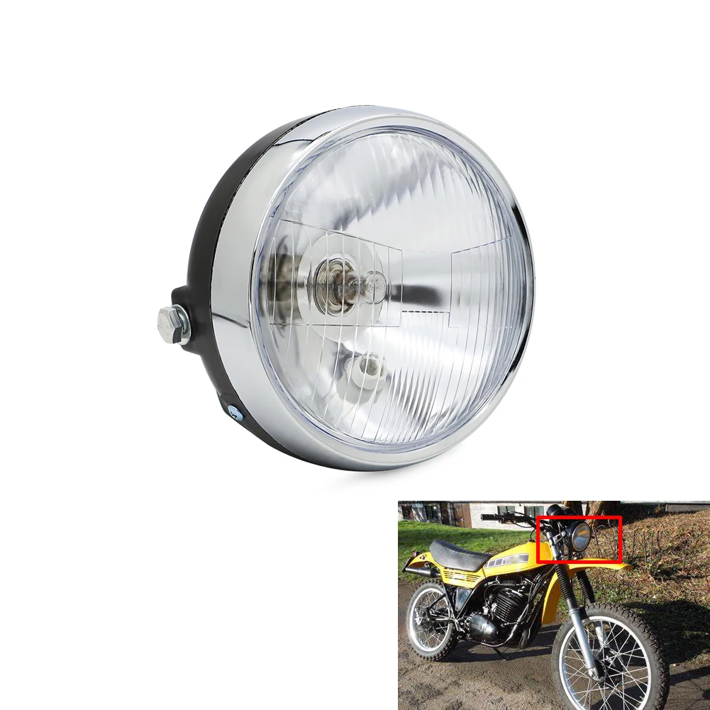 12V Motorcycle Headlight Head Light Lamp For Yamaha DT80 DT100 DT125 DT175 DT250 DT400 GT80 RX50 XT125 XT200 XT500 XT550