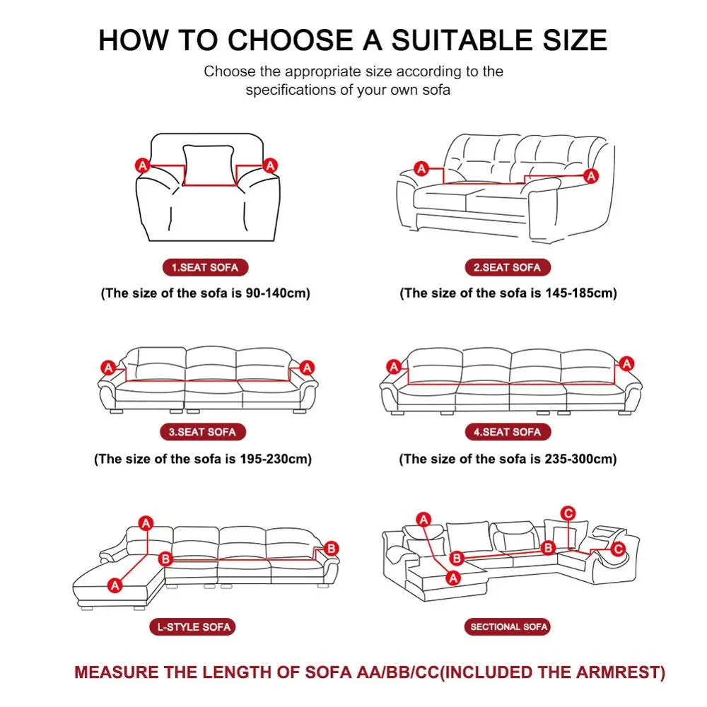 Meijuner 2020 New Geometric Elastic Sofa Cover Stretch for Living Room Armchair 1/2/3/4 seat MeiJuner439 | Дом и сад