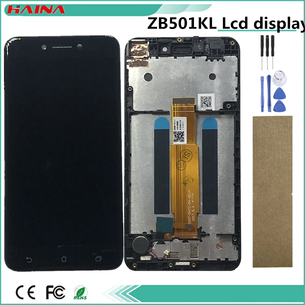 Рамка с ЖК дисплеем для Asus ZenFone Live ZB501KL X00FD дисплей + дигитайзер сенсорного экрана в
