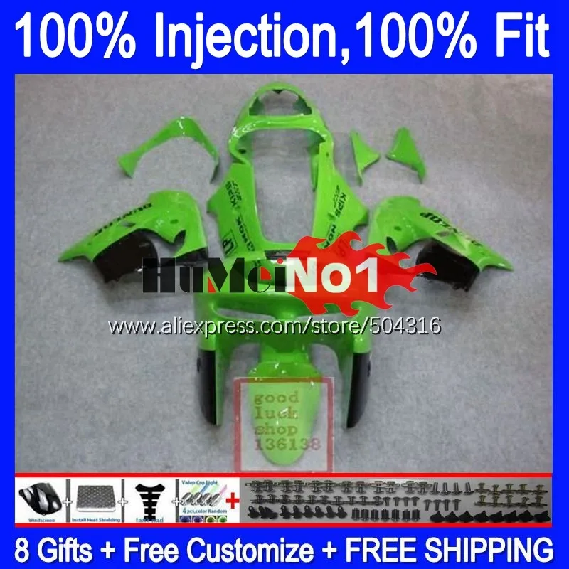 

Injection Body For KAWASAKI NINJA ZX 9R 900CC 9 R 83MC.68 ZX-9R ZX9R 98 99 00 01 ZX9 R 1998 1999 2000 2001 Fairing sale green