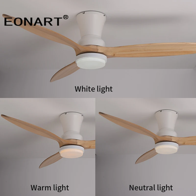56 дюймов модем модные твердой древесины постоянного тока светодиодный