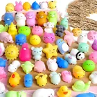 10 шт.компл. мягкие игрушки Mochi, мини-сжималки, милые животные, сжималки для вечеринки, детская игрушка для снятия стресса YJN, сжимаемые игрушки для снятия стресса