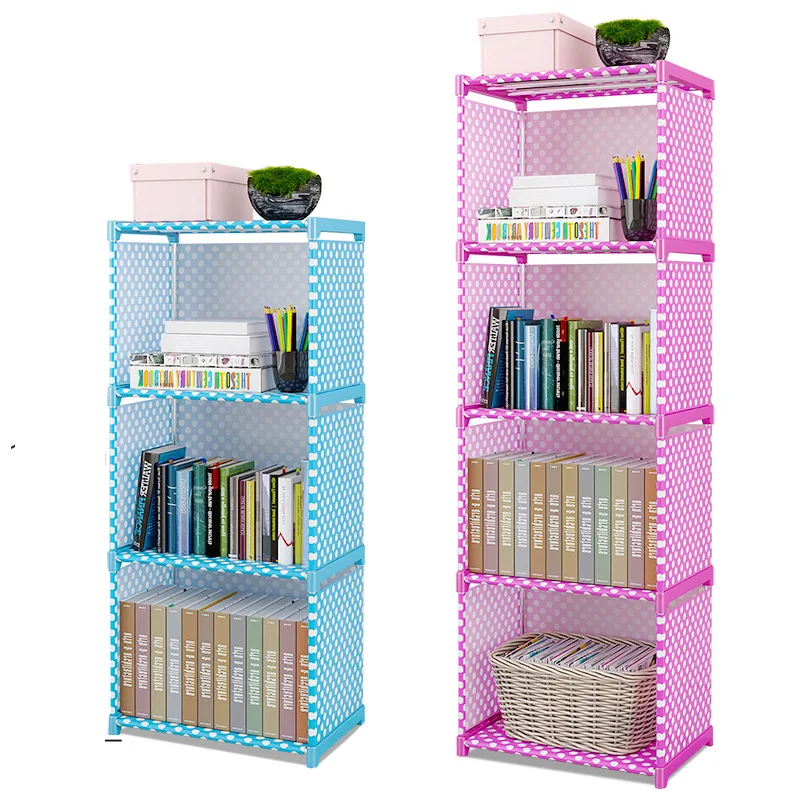 

Multilayer Shelf Simple Shelf, Wrought Iron Floor Desk Bookcase Contracted Students Creative Children Receive Store Content Ark