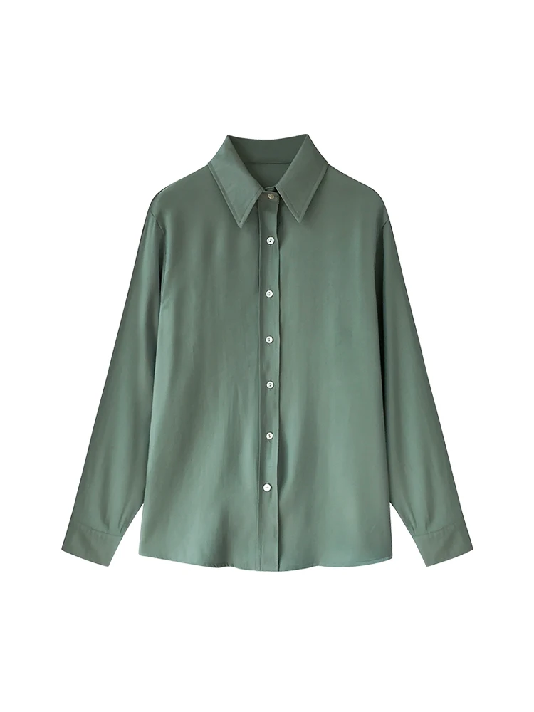 Autumn Long Sleeve Solid Women Blouses 2021 New Vintage Chiffon Shirts Blouse Korean Slim Chic Work Wear Tops Blusas 7311 | Женская