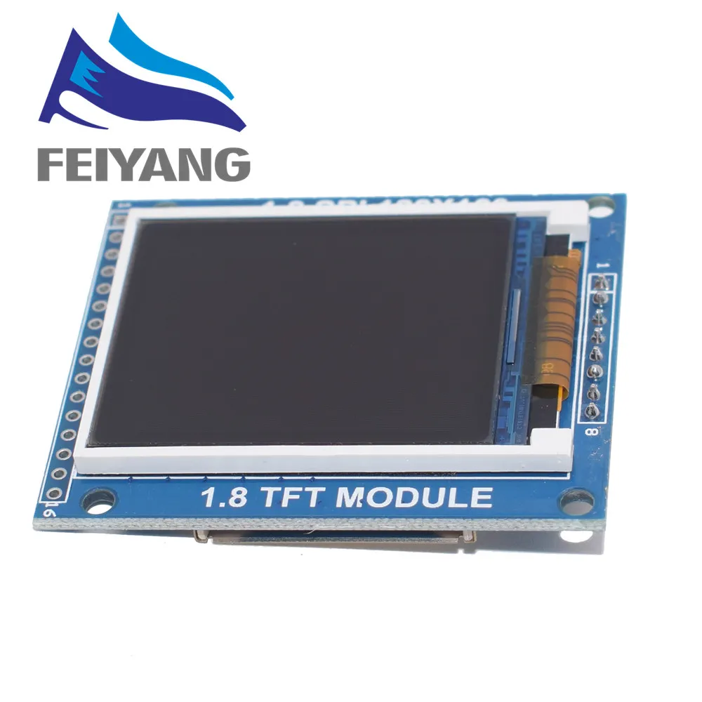Мини 1,8 дюймовый серийный SPI TFT ЖК-модуль дисплей с адаптером PCB IC 128x160 точечная матрица 3,3 V 5V IO Inerface Cmmpatible 1602 5110
