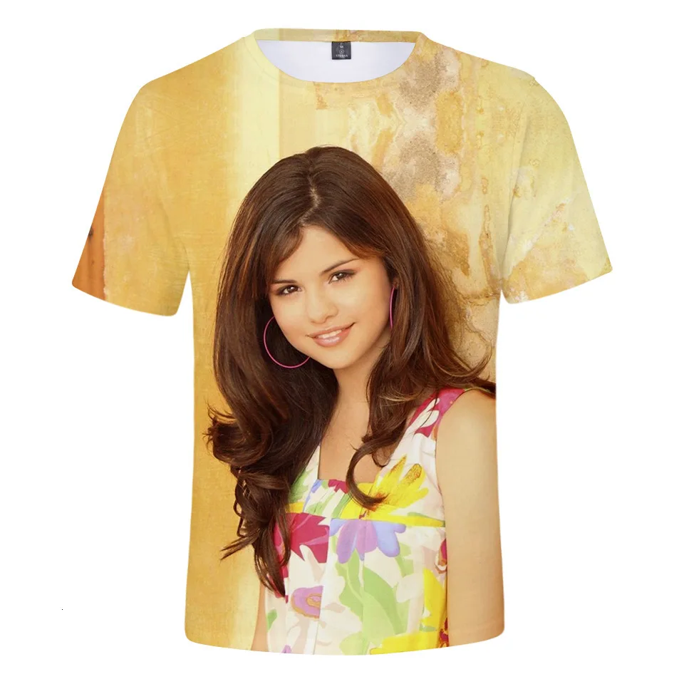 

2019 Selena Gomez U.s.a Singer 3d Printing T Shirt Women Tshirt Tee Shirt Femme Clothes Kpop Poster MARK Lucas 4XL Merchandise