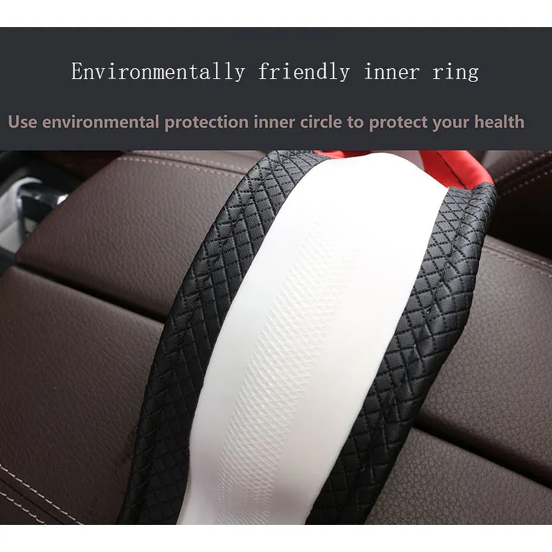 

WLMWL WLMWL Universal car steering wheel cover for Geely All Models Emgrand EC7 X7 FE1 automobiles styling Steering Wheel Hubs