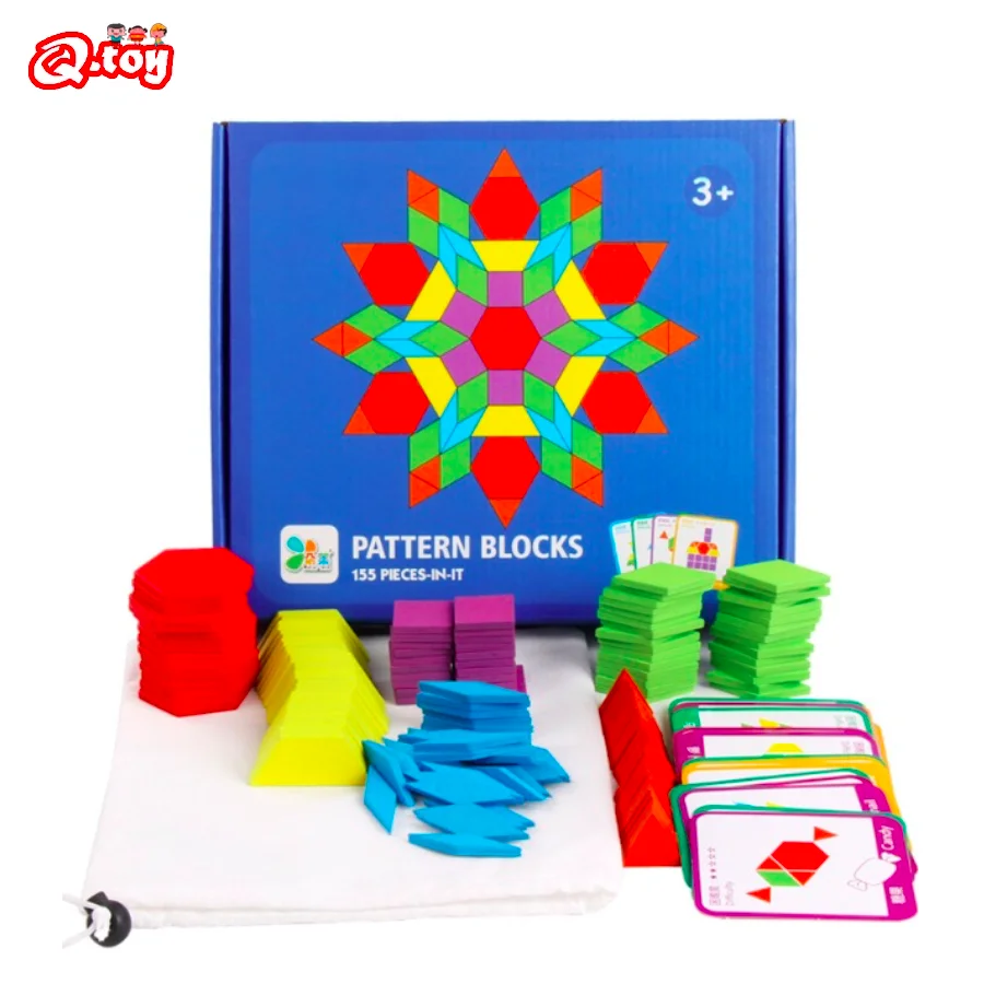 

155pcs Wooden Jigsaw Puzzle Colorful Block Tangram Toys Montessori Children Learning Developing Toy Game Logic Helicopter Puzzle