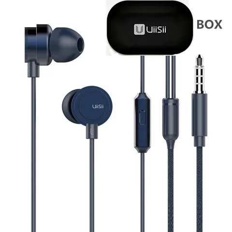 UiiSii оптовик басовые наушники-вкладыши наушники металлические наушники шумоподавления для работы со смартфонами Apple/Samsung/Huawei/Xiaomi