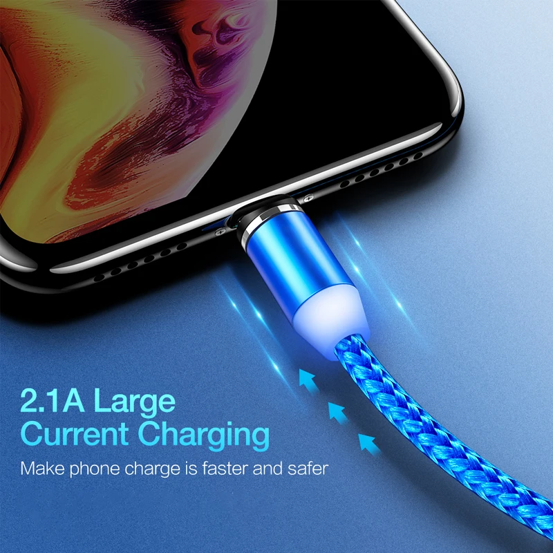 Магнитный usb-кабель для зарядки iphone Xs max Xr X samsung s9 ipad mini, кабели для быстрой зарядки, адаптер, шнур для зарядки мобильного телефона
