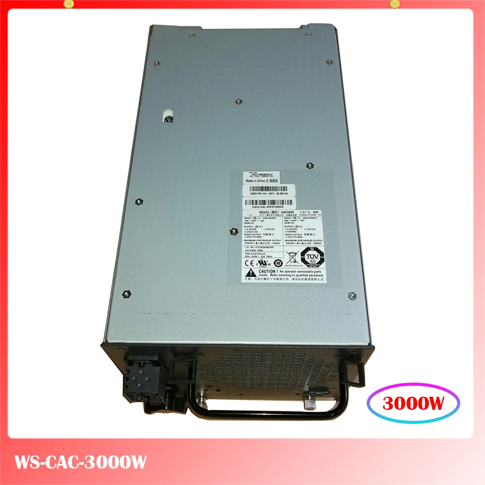 

100% test for power supply for WS-CAC-3000W 6500E 341-0077-05 AA23200 Work Good