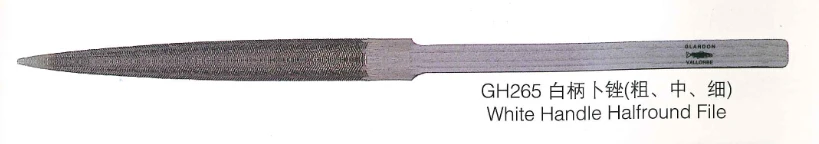 

Гравировальный инструмент Halfround с белой ручкой для ювелирных изделий, 1 шт.