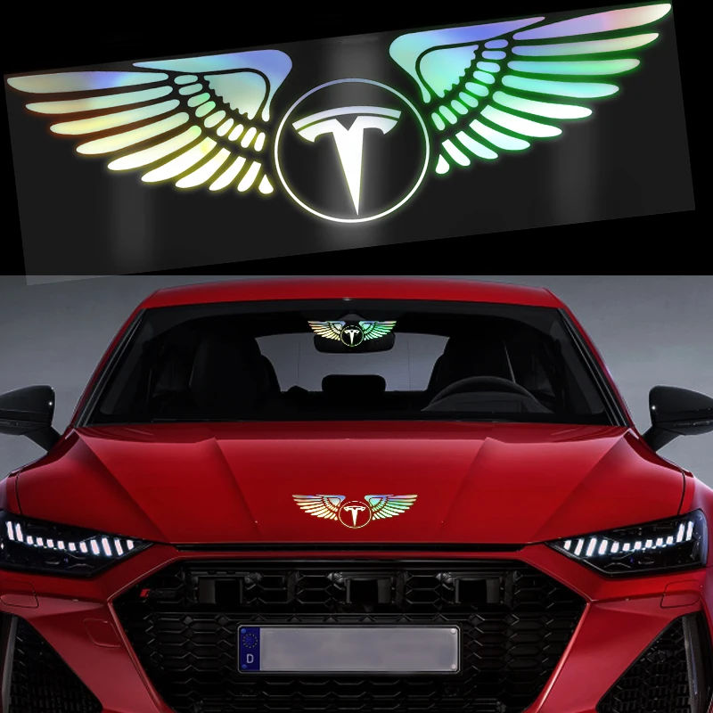 

1Pcs Car creative scratch decals car styling decorative stickers For Tesla model 3 model X Y style ROADSTER MODEL S 2021 logo