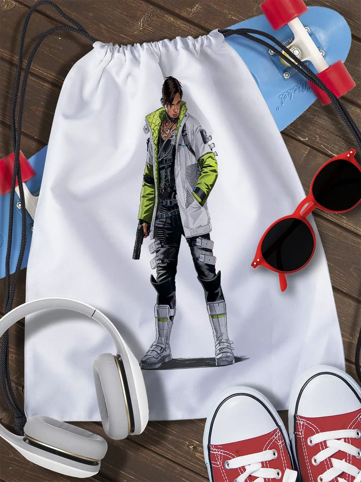 Сумка мешок для обуви Apex Legends (Апекс игра королевская битва Battle Royale шутер) - 1517 |