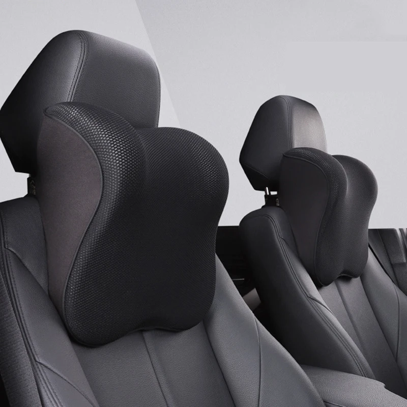 

JINSERTA Automobile Waist Headrest Pillow Memory Foam Seat Back Cushions Support Neck Rest Pillow Car Accessories