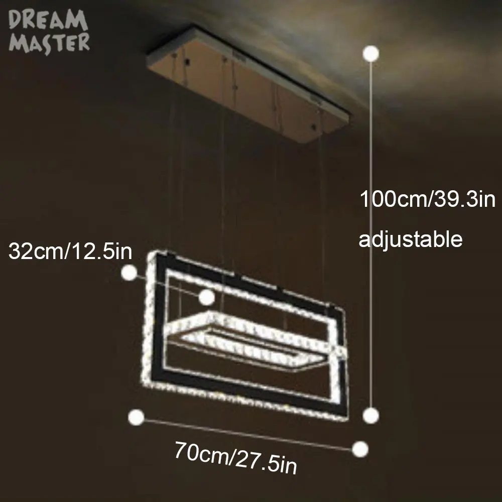 Современные хрустальные люстры для гостиной украшения из кристаллов 72 Вт