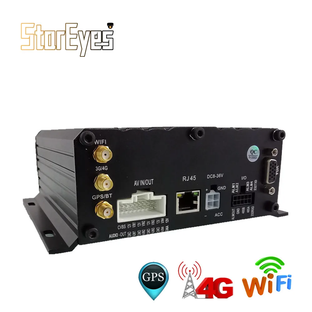 Прицеп грузовик такси автомобиль школьный автобус AHD 720P HDD SD карта 4ch WiFi GPS 3G 4G