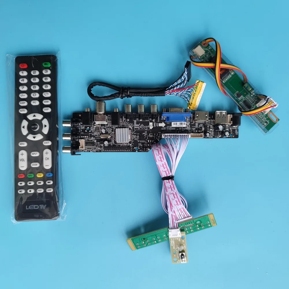 

Kit B154SW01 V7/B154SW01 V8 1680X1050 Controller board 1 CCFL LCD remote DVB-T Digital HDMI-compatible Panel TV VGA USB AV 15.4"