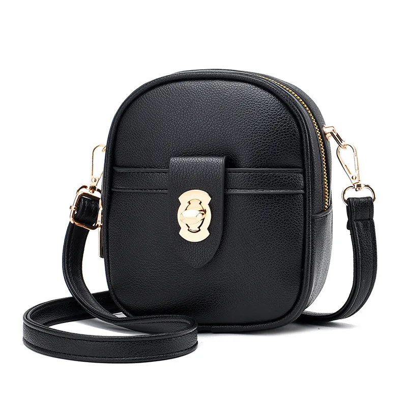 

Elegant Mini Shoulder Bag Ladies PU Leather Crossbody Bag Women Small Travel Messenger Bags Female Phone Pack Money Pouch Purse