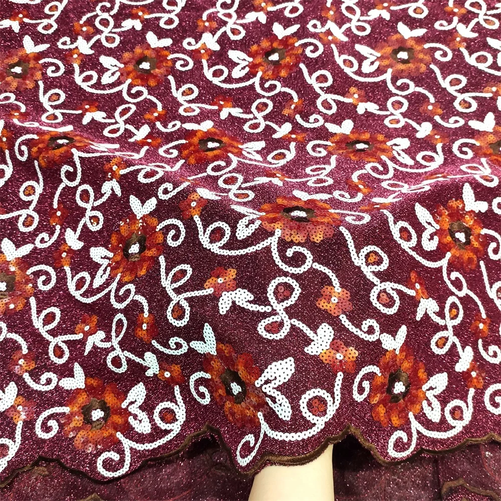 

WorthSJLH New French Nigerian Lace Fabric 2021 Guipure Sequence Lace Fabric 2021 African Swiss Voile Lace Material For Sewing