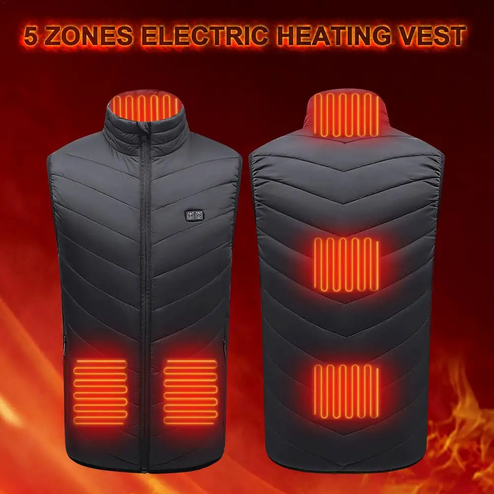 

Умный жилет с электрическим подогревом, легкий и Перезаряжаемый жилет с подогревом с 5 зонами обогрева/9 зонами обогрева для мужчин и женщин