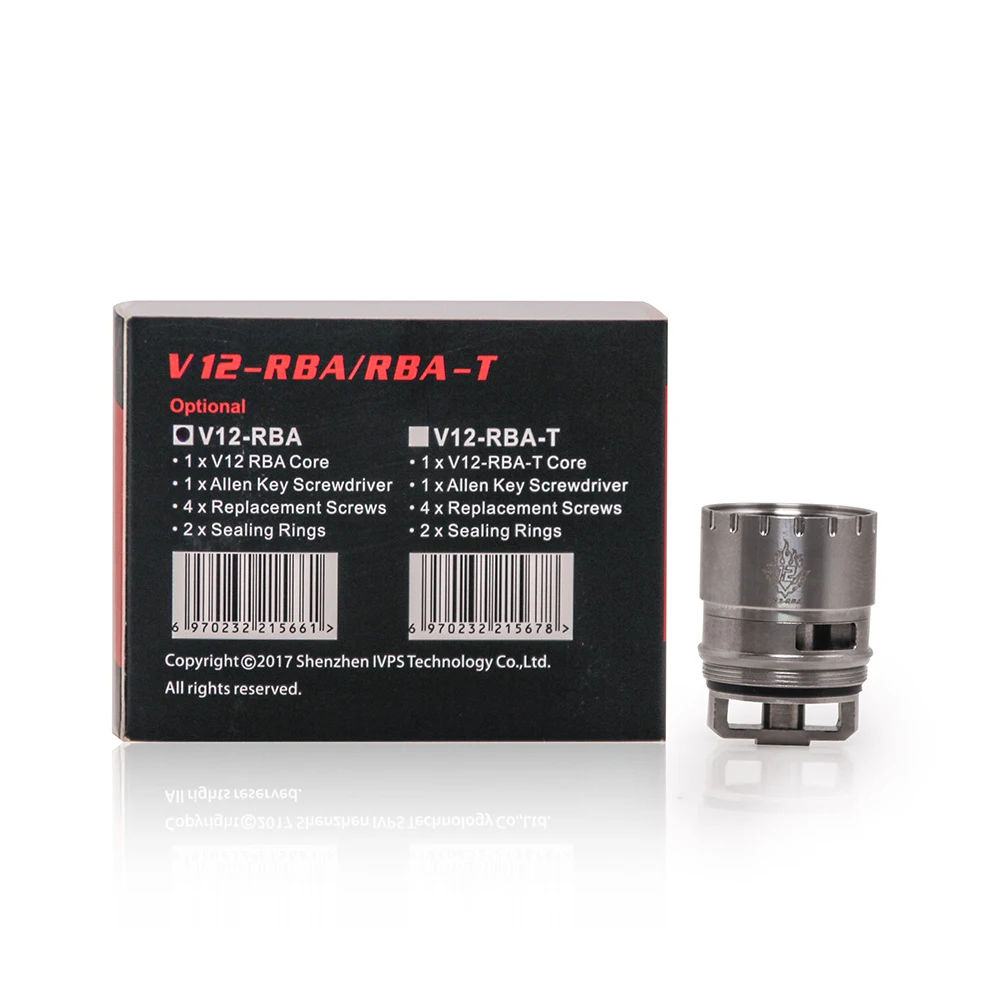 SMOK TFV12 бак 6 мл электронная сигарета Vape стеклянная трубка распылителя V 12X4 Катушка ядро испаритель VS TFV16 V12 Prince Tank