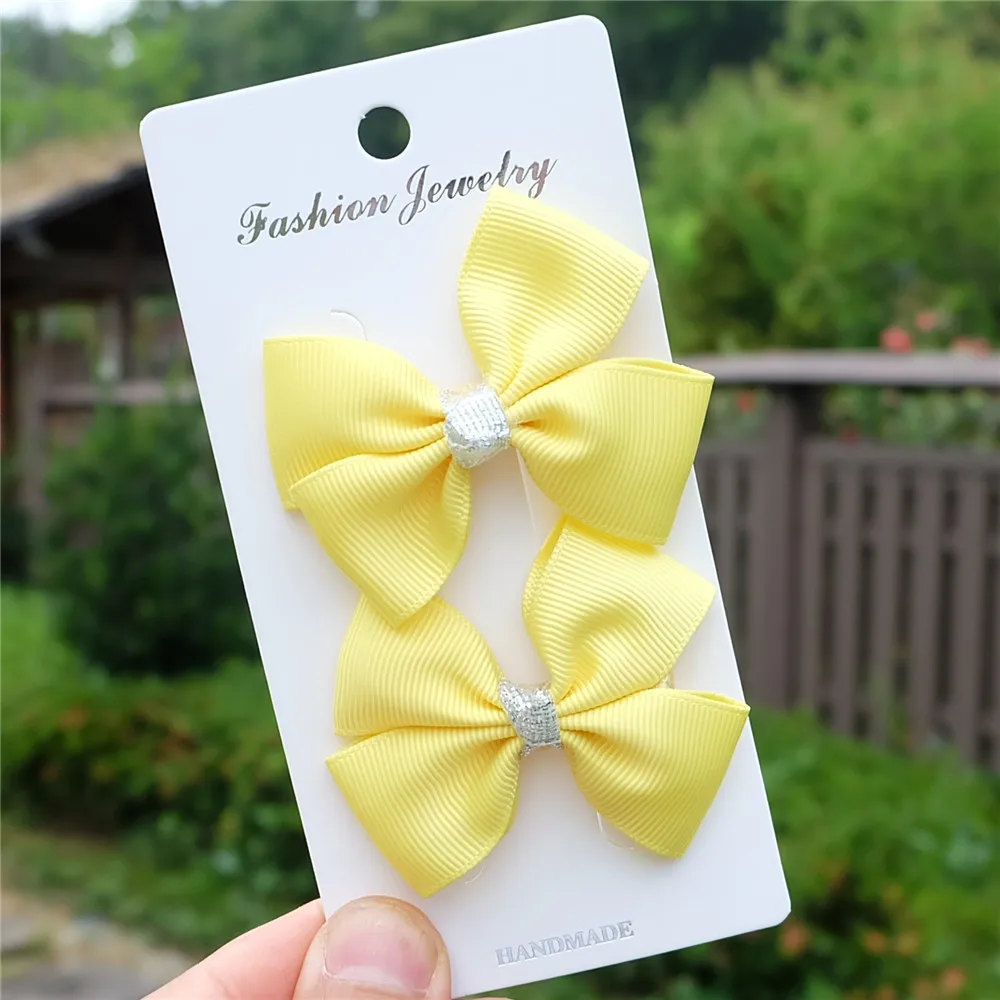 2 шт./компл. милые для девочек детей с бантом цветочным рисунком детские заколки