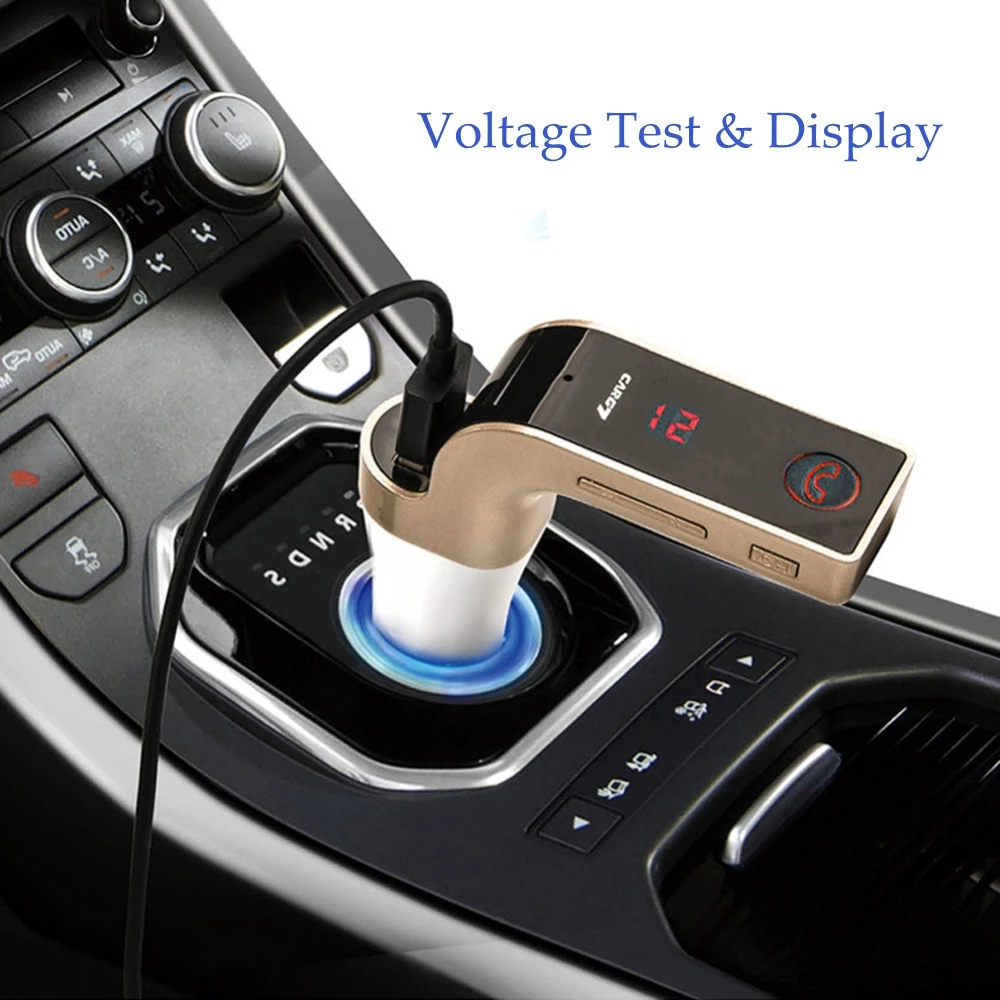 

Hands Free Wireless FM Transmitter G7 Car Bluetooth AUX Bluetooth Car Kit MP3 Player SD USB LCD USB 5-in-1