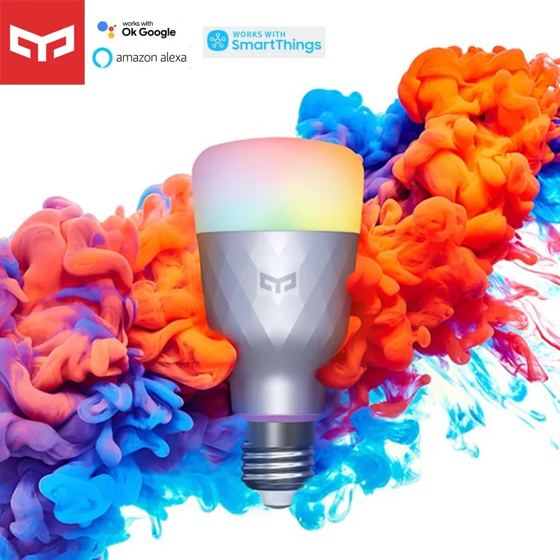 Светодиодная лампа Yeelight умная 1S/1SE зеленого и синего цветов Лампа AC100V 240V E27 Wi Fi