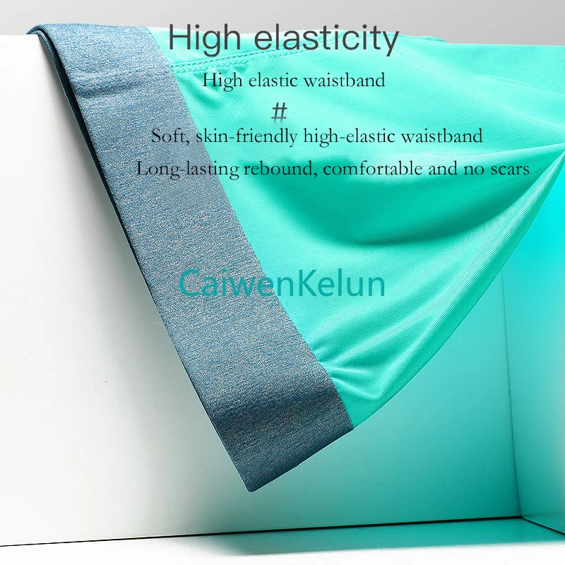 Men's Breathable Underwear Briefs Ice Silk Seamless Ultra-thin Breathable Antibacterial Trend Boxer Shorts New 4 Pcs Gift Box