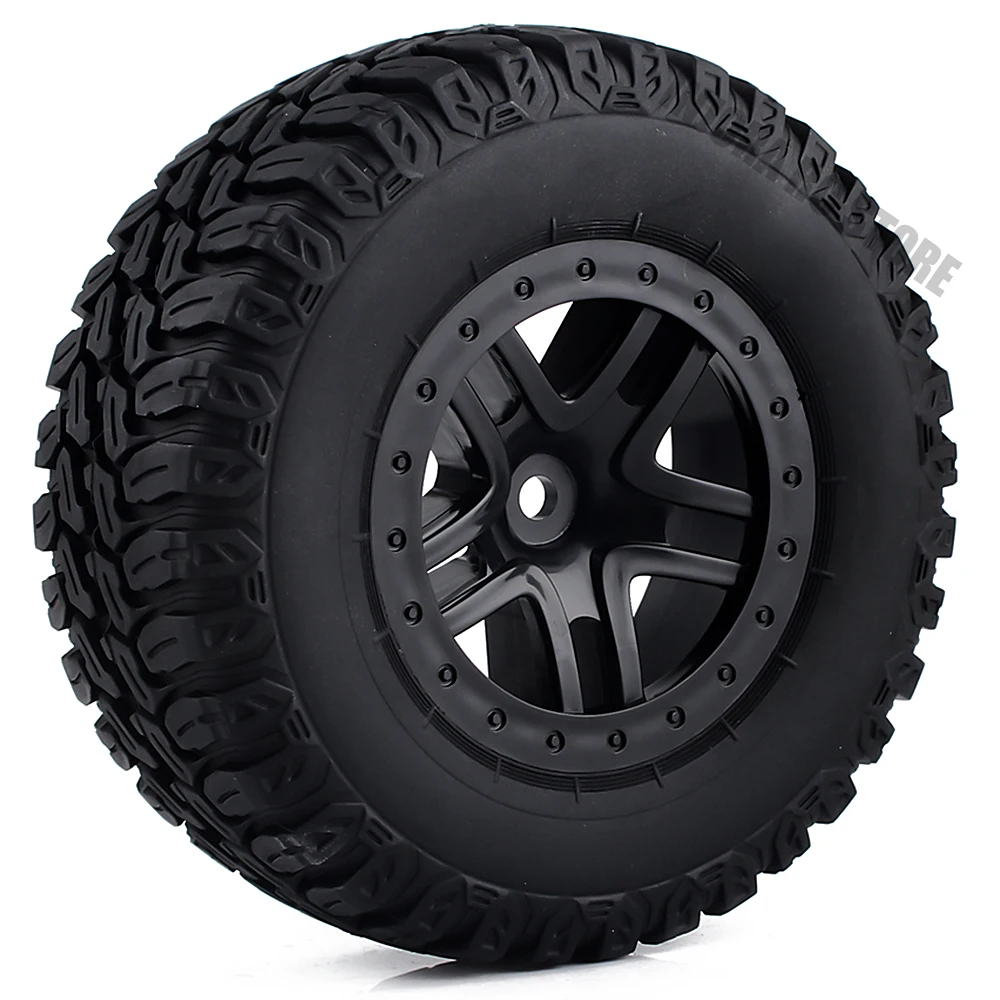 4 шт. короткокурсные шины и колесные диски для 1/10 RC вездехода Traxxas Slash VKAR 10SC