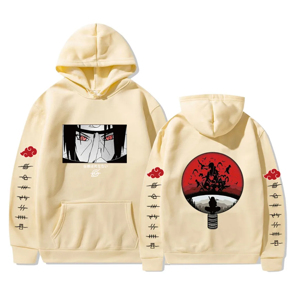 Толстовка Itachi с аниме-принтом удзумаки Акацуки Сакура Какаси Саске Хината