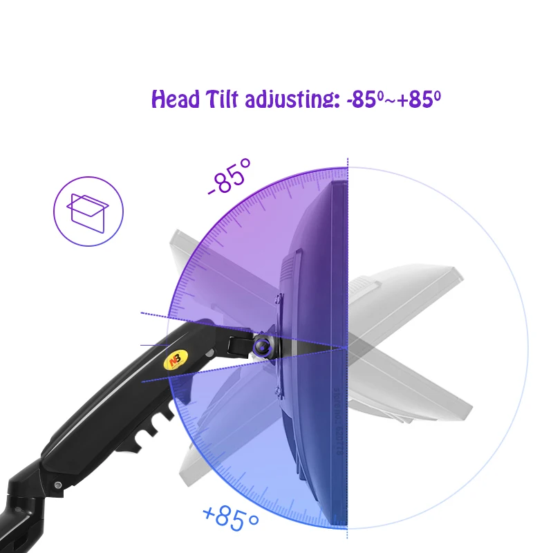 NB NORTHBAY F160 газовая пружина 360 градусов настольный 17 "-27" двойной монитор
