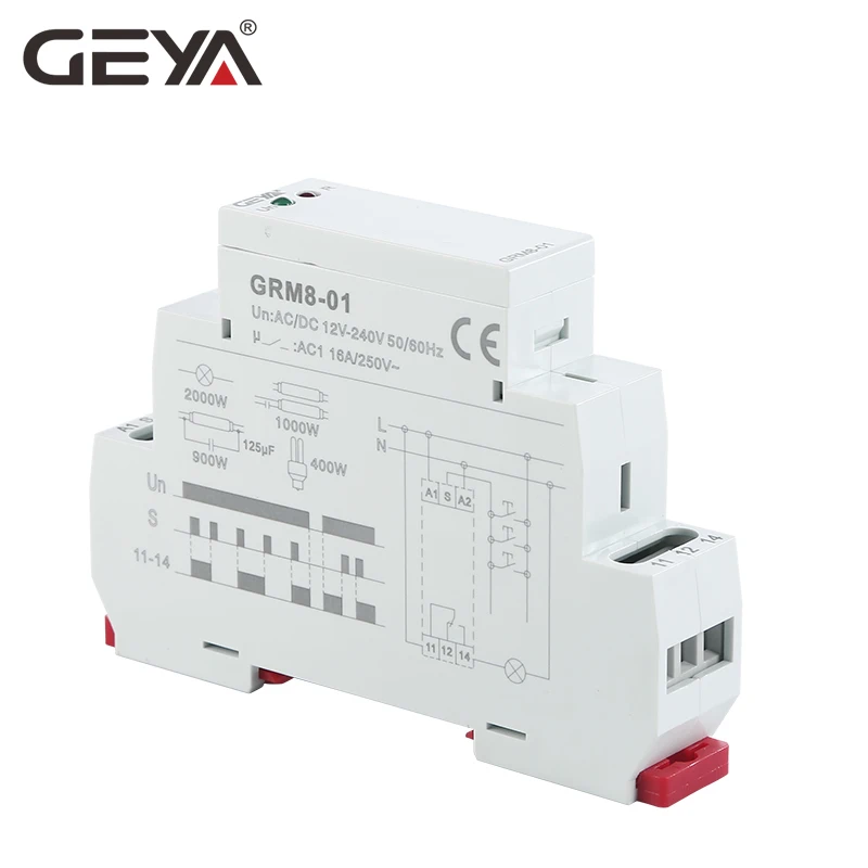 GRM8 реле блокировки памяти импульсного Тип 16A шаг Din Rail AC230V или переменного тока/DC12