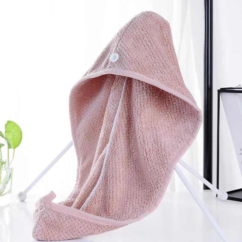 Банное полотенце шапочка для душа из микрофибры обернутое быстросохнущее волос s