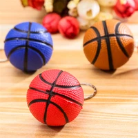 1pc basketball cell key lollipop keychain auto key chain ring dice small auto round car keyring key holder resin key chain gift