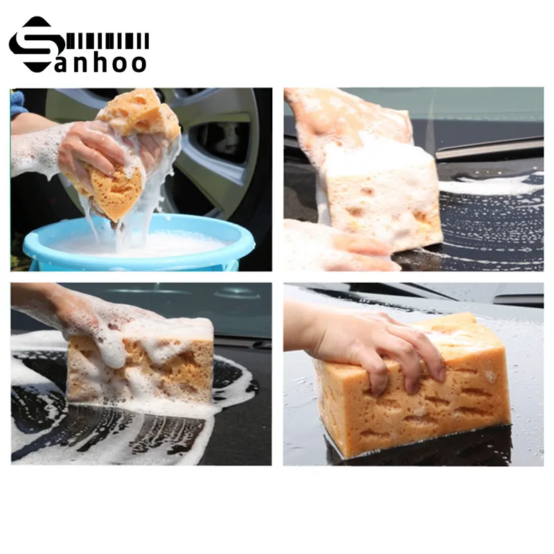 Универсальные губки для мойки автомобилей 17*11*9 см без риска рознипосылка|Губки